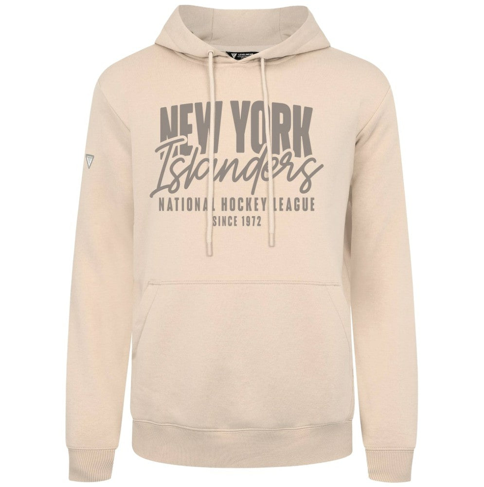 NHL Khaki New York Islanders Levelwear Podium Response Pullover Hoodie