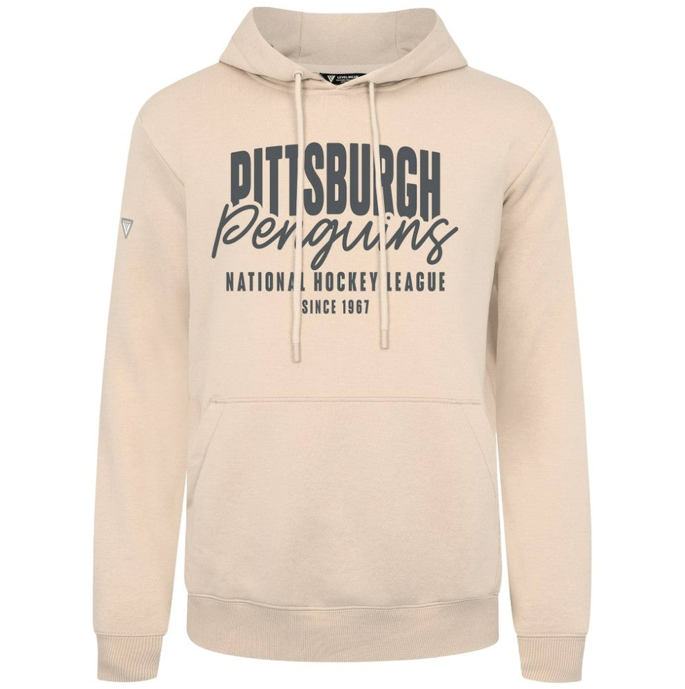 NHL Khaki Pittsburgh Penguins Levelwear Podium Response Pullover Hoodie