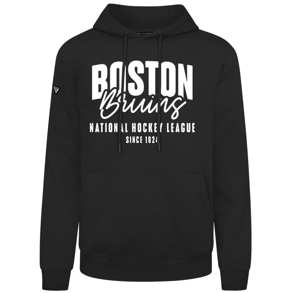 NHL Black Boston Bruins Levelwear Podium Response Pullover Hoodie