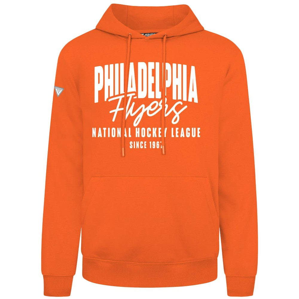 NHL Orange Philadelphia Flyers Levelwear Podium Response Pullover Hoodie