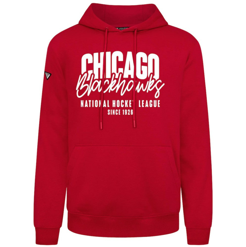 NHL Red Chicago Blackhawks Levelwear Podium Response Pullover Hoodie