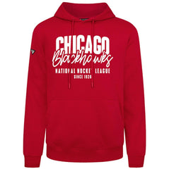 NHL Red Chicago Blackhawks Levelwear Podium Response Pullover Hoodie