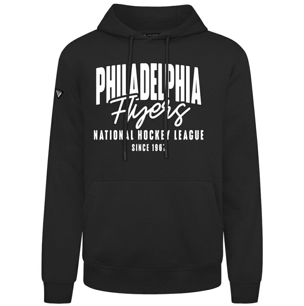 NHL Black Philadelphia Flyers Levelwear Podium Response Pullover Hoodie