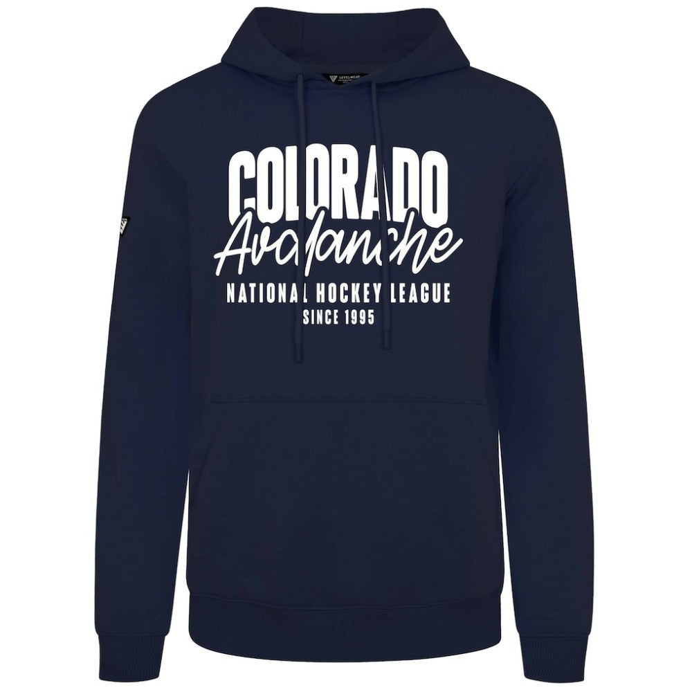 NHL Navy Colorado Avalanche Levelwear Podium Response Pullover Hoodie