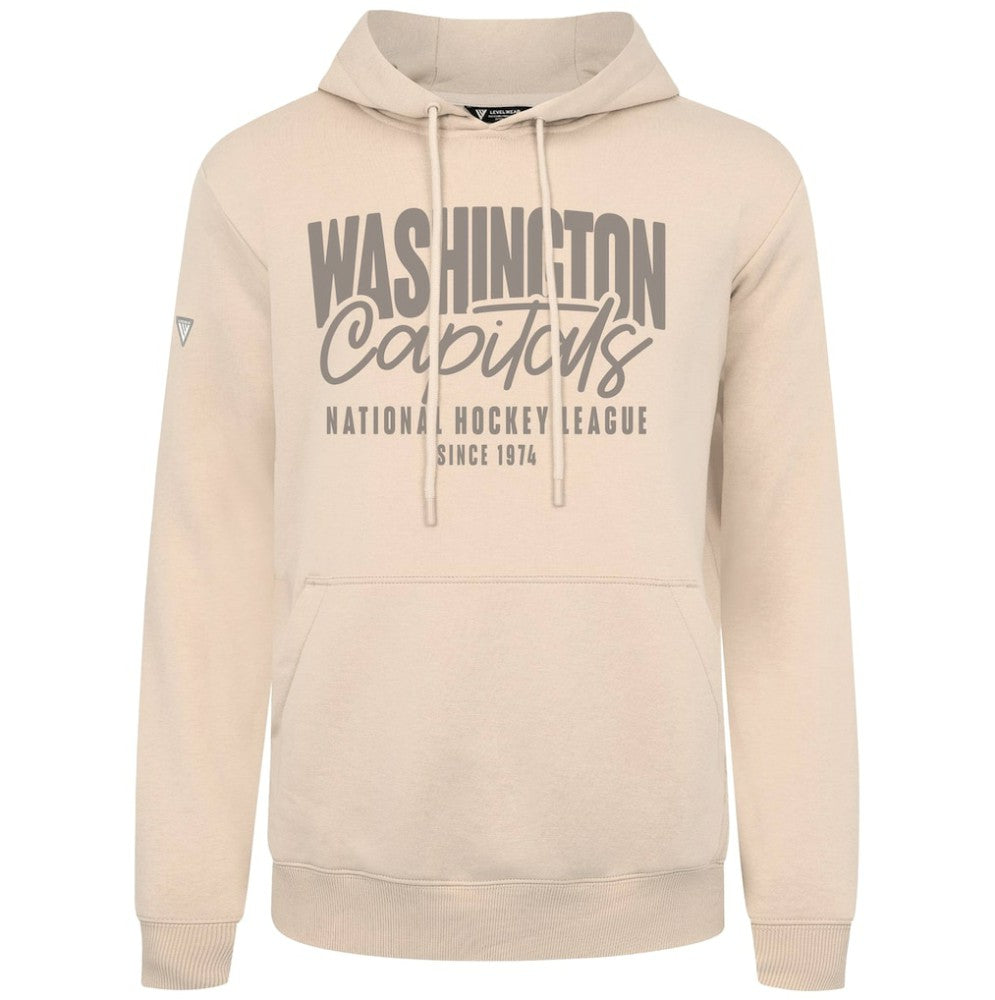 NHL Khaki Washington Capitals Levelwear Podium Response Pullover Hoodie