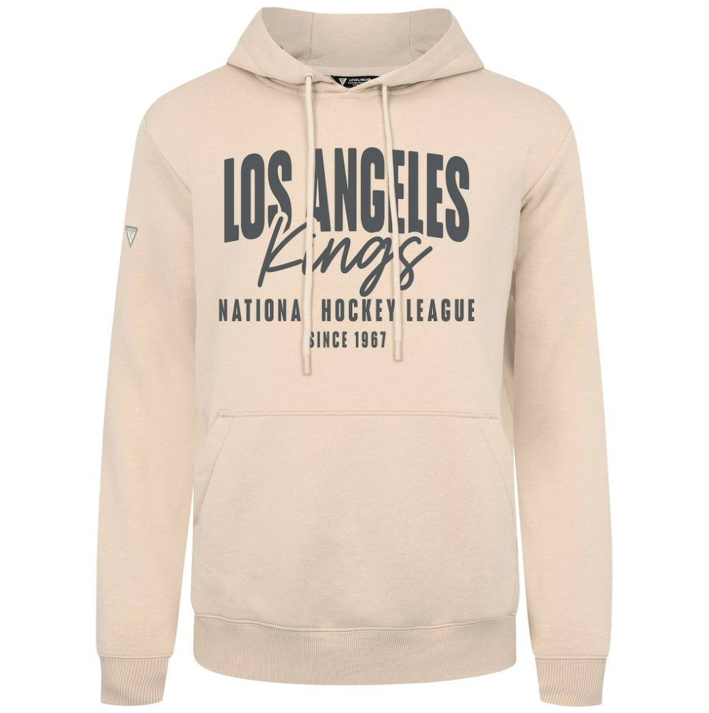 NHL Khaki Los Angeles Kings Levelwear Podium Response Pullover Hoodie