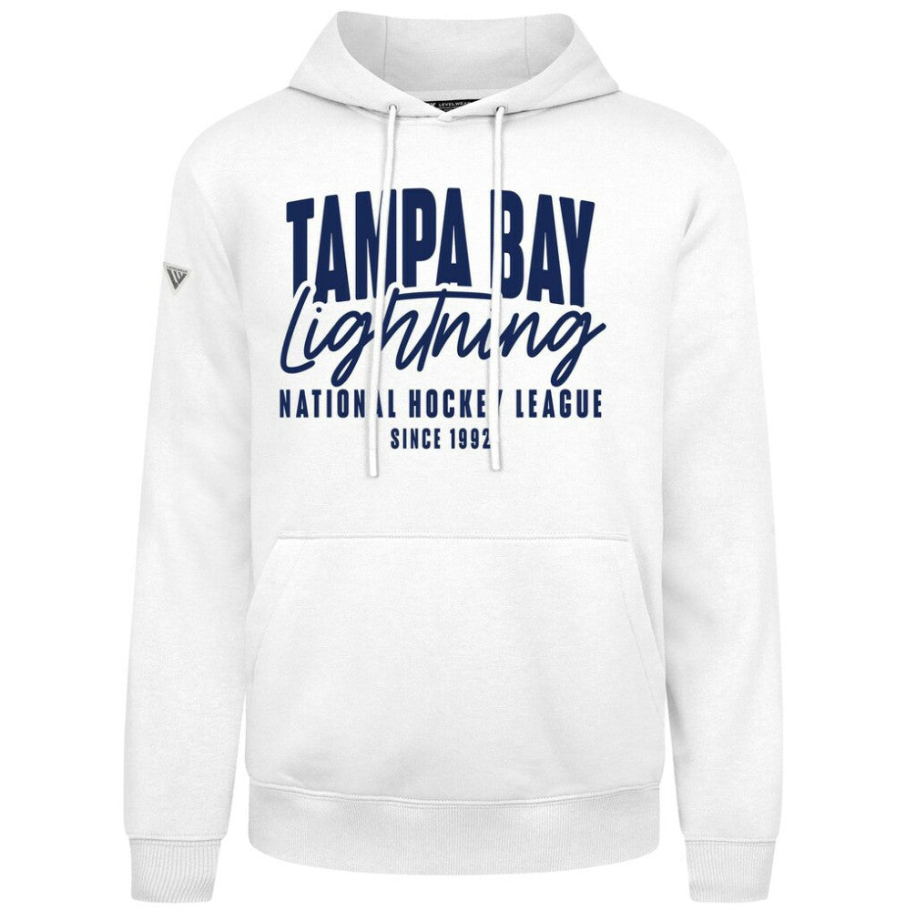 NHL White Tampa Bay Lightning Levelwear Podium Response Pullover Hoodie