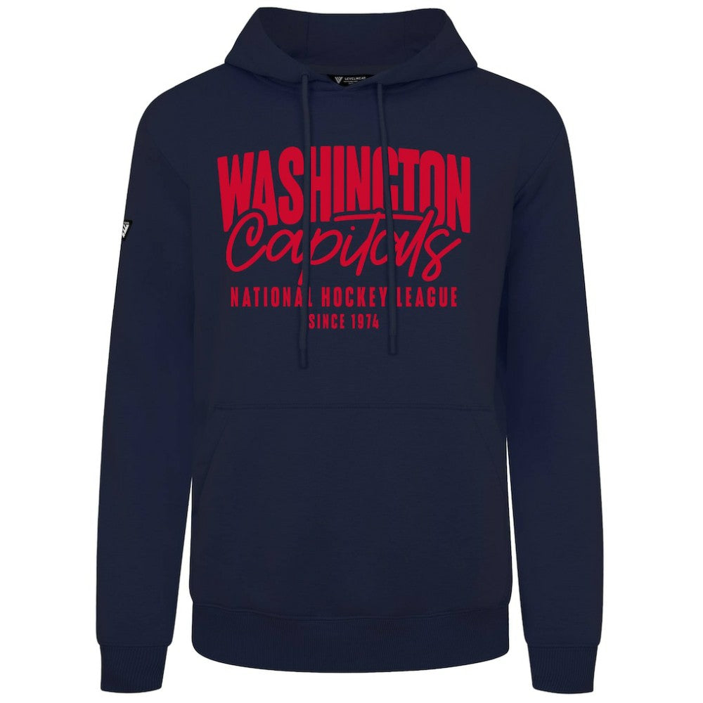NHL Navy Washington Capitals Levelwear Podium Response Pullover Hoodie
