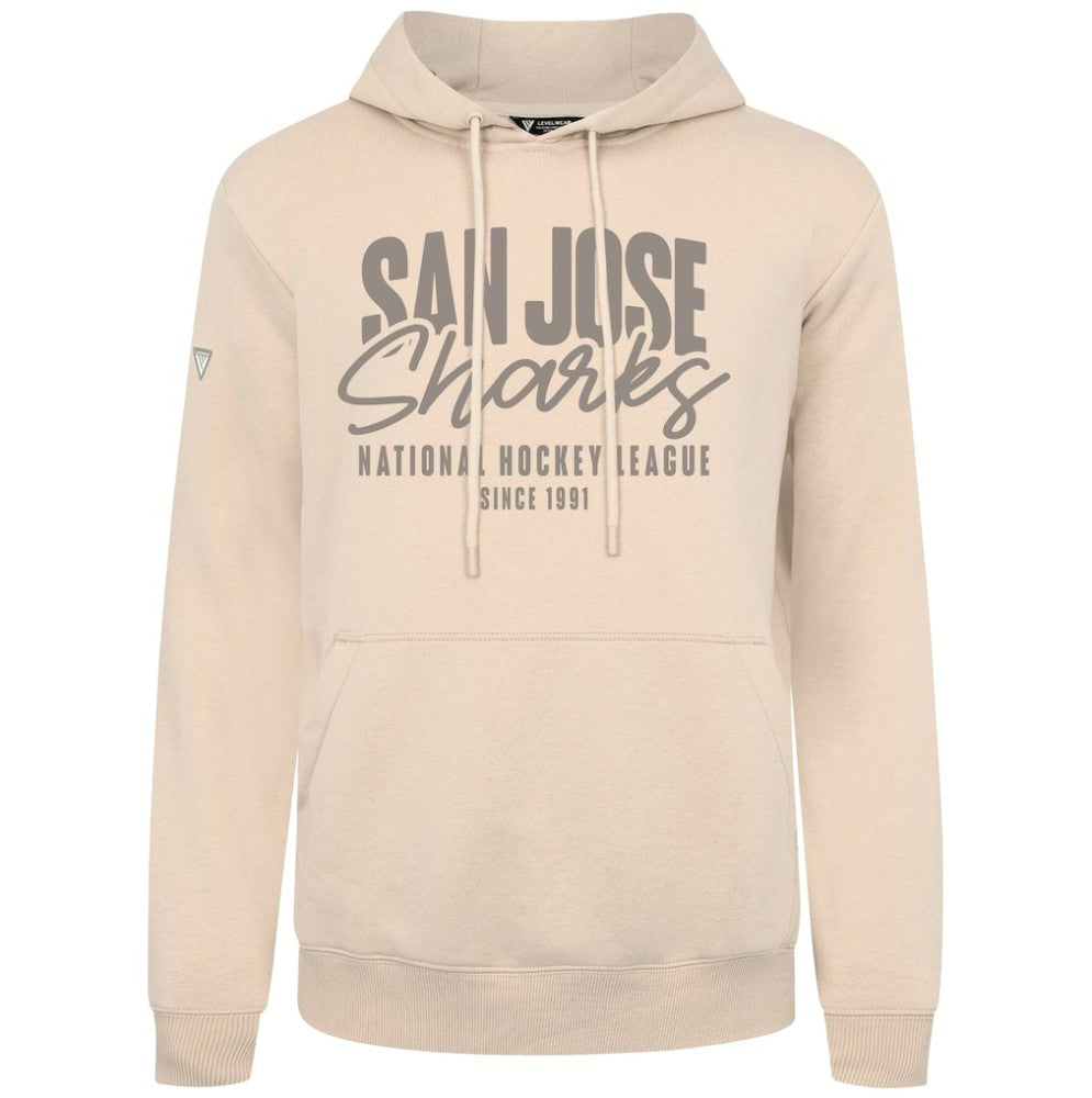 NHL Khaki San Jose Sharks Levelwear Podium Response Pullover Hoodie