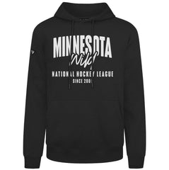 NHL Black Minnesota Wild Levelwear Podium Response Pullover Hoodie
