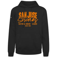 NHL Black San Jose Sharks Levelwear Podium Response Pullover Hoodie