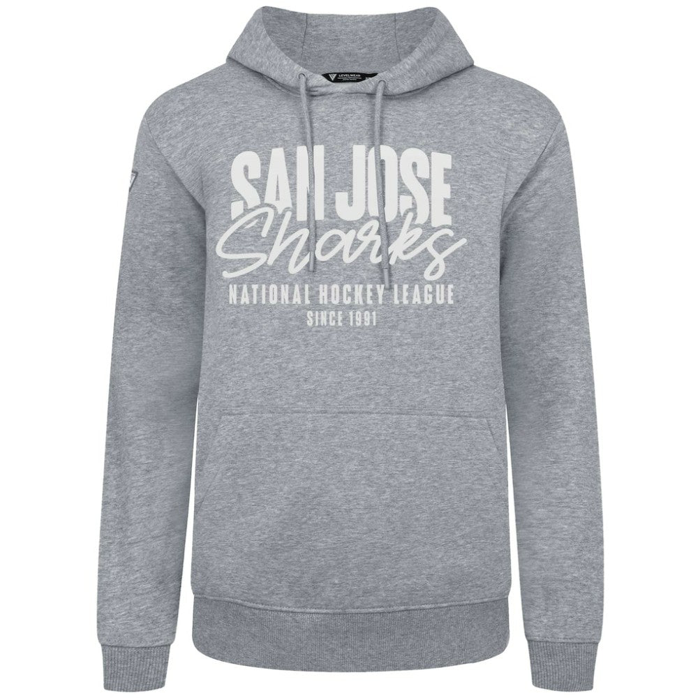 NHL Gray San Jose Sharks Levelwear Podium Response Pullover Hoodie