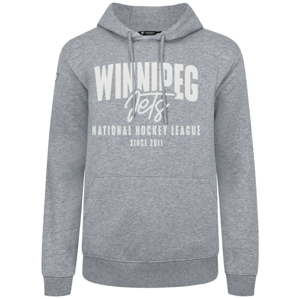 NHL Gray Winnipeg Jets Levelwear Podium Response Pullover Hoodie