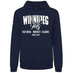 NHL Navy Winnipeg Jets Levelwear Podium Response Pullover Hoodie