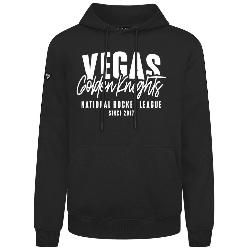 NHL Black Vegas Golden Knights Levelwear Podium Response Pullover Hoodie