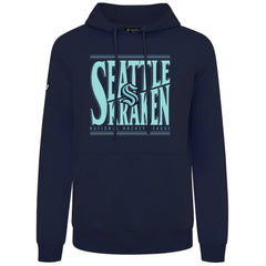 NHL Deep Sea Blue Seattle Kraken Levelwear Podium Powerhouse Pullover Hoodie