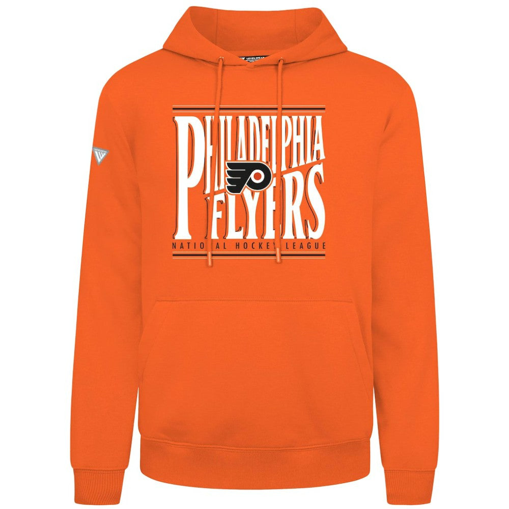 NHL Orange Philadelphia Flyers Levelwear Podium Powerhouse Pullover Hoodie