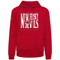 NHL Red New Jersey Devils Levelwear Podium Powerhouse Pullover Hoodie