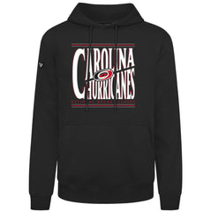 NHL Black Carolina Hurricanes Levelwear Podium Powerhouse Pullover Hoodie
