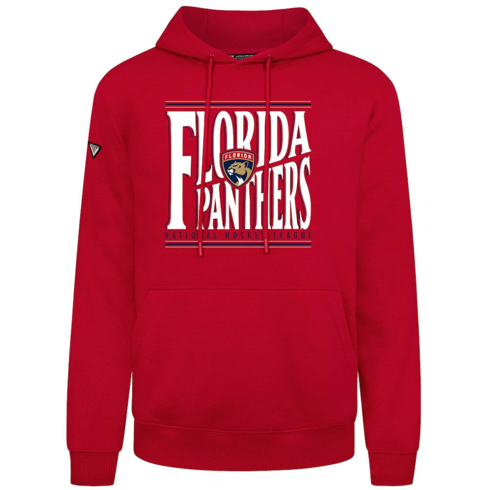 NHL Red Florida Panthers Levelwear Podium Powerhouse Pullover Hoodie