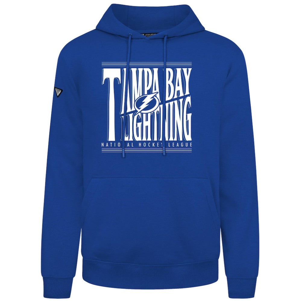 NHL Royal Tampa Bay Lightning Levelwear Podium Powerhouse Pullover Hoodie
