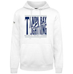 NHL White Tampa Bay Lightning Levelwear Podium Powerhouse Pullover Hoodie