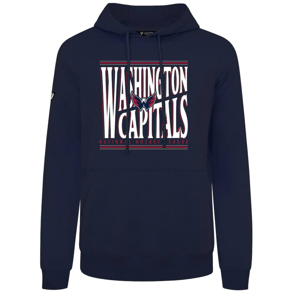 NHL Navy Washington Capitals Levelwear Podium Powerhouse Pullover Hoodie