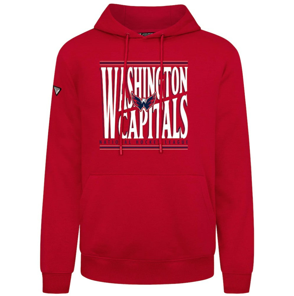 NHL Red Washington Capitals Levelwear Podium Powerhouse Pullover Hoodie
