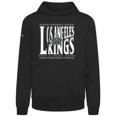 NHL Black Los Angeles Kings Levelwear Podium Powerhouse Pullover Hoodie