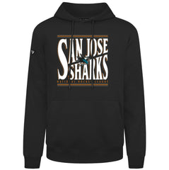 NHL Black San Jose Sharks Levelwear Podium Powerhouse Pullover Hoodie