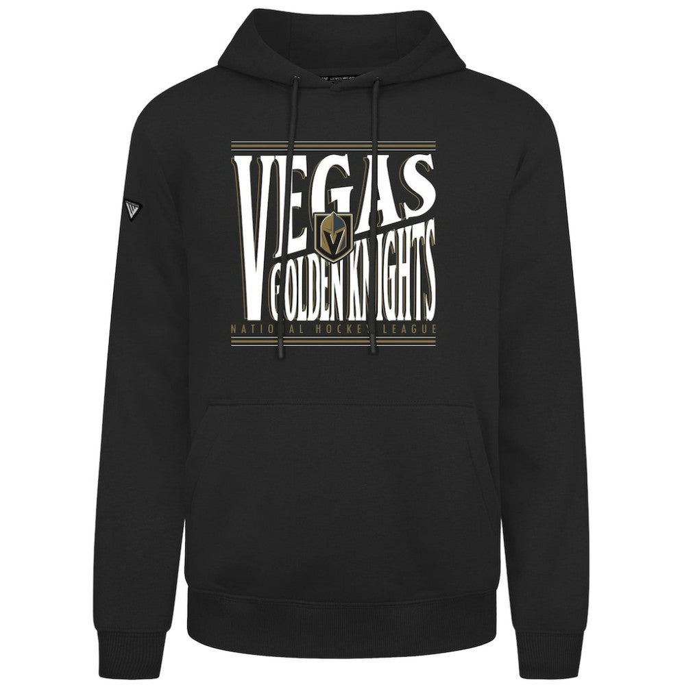 NHL Black Vegas Golden Knights Levelwear Podium Powerhouse Pullover Hoodie