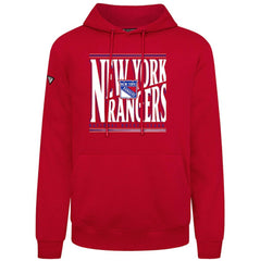 NHL Red New York Rangers Levelwear Podium Powerhouse Pullover Hoodie