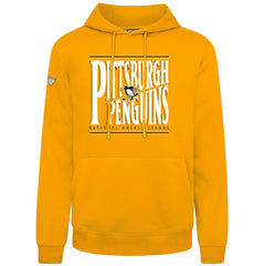 NHL Gold Pittsburgh Penguins Levelwear Podium Powerhouse Pullover Hoodie