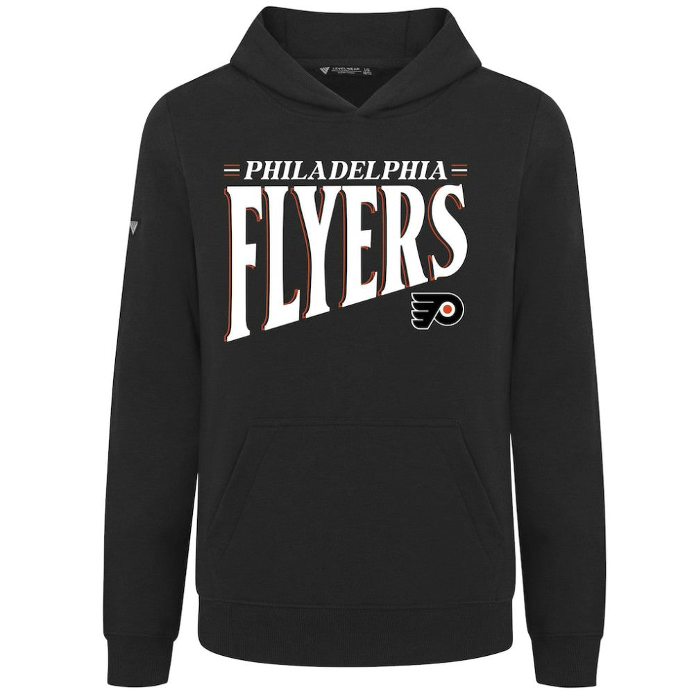 NHL Black Philadelphia Flyers Levelwear Youth Jr Podium Tally Pullover Hoodie