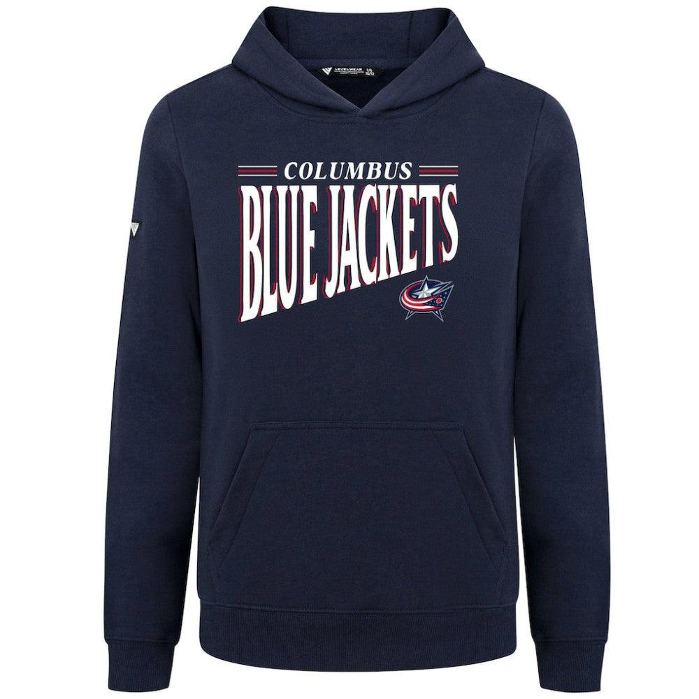 NHL Navy Columbus Blue Jackets Levelwear Youth Jr Podium Tally Pullover Hoodie