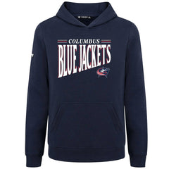 NHL Navy Columbus Blue Jackets Levelwear Youth Jr Podium Tally Pullover Hoodie