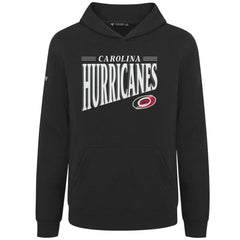 NHL Black Carolina Hurricanes Levelwear Youth Jr Podium Tally Pullover Hoodie