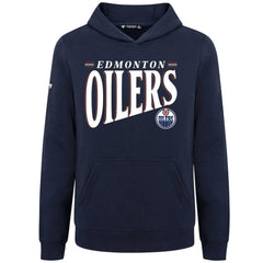NHL Navy Edmonton Oilers Levelwear Youth Jr Podium Tally Pullover Hoodie