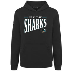 NHL Black San Jose Sharks Levelwear Youth Jr Podium Tally Pullover Hoodie