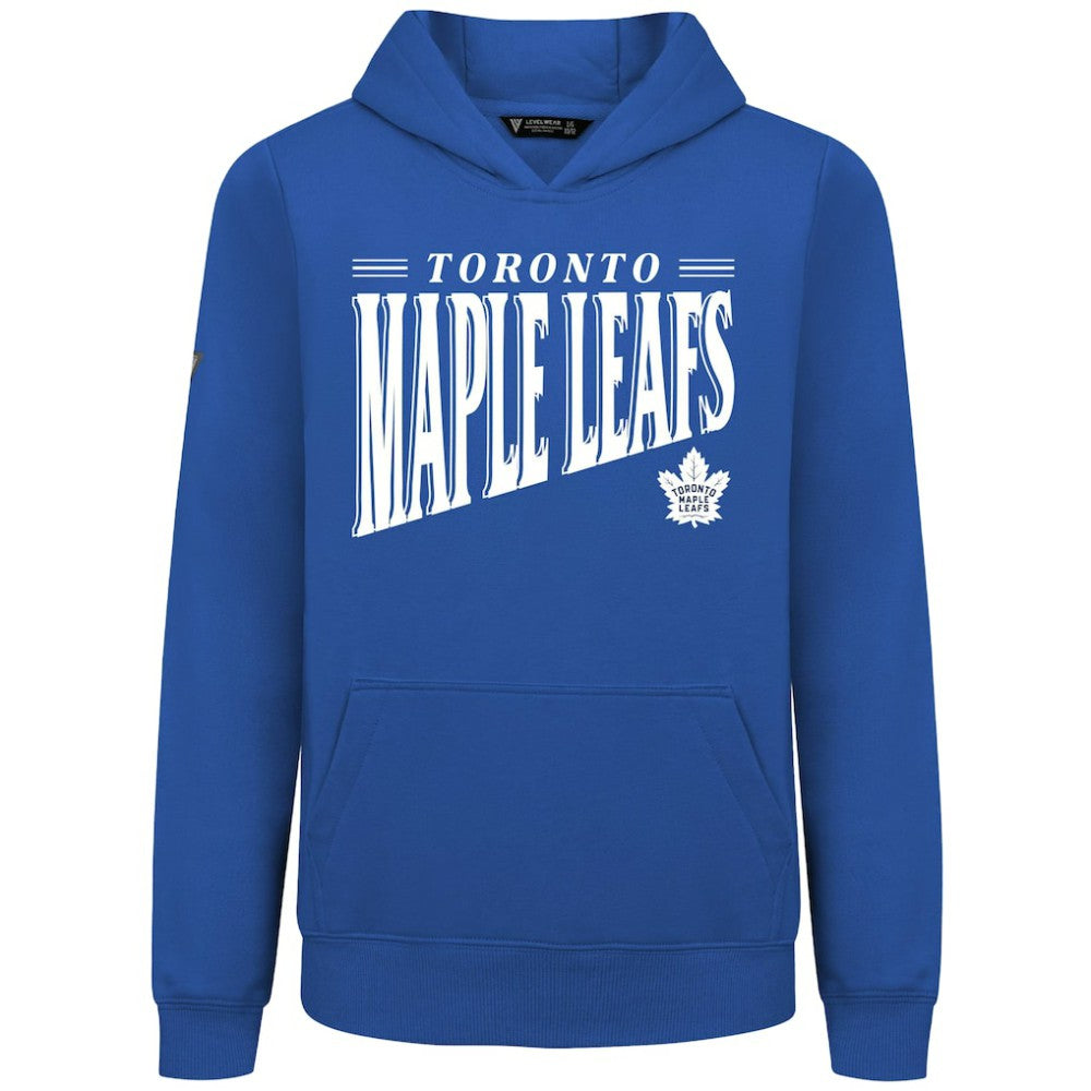 NHL Royal Toronto Maple Leafs Levelwear Youth Jr Podium Tally Pullover Hoodie