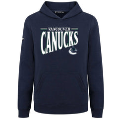 NHL Navy Vancouver Canucks Levelwear Youth Jr Podium Tally Pullover Hoodie
