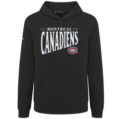 NHL Black Montreal Canadiens Levelwear Youth Jr Podium Tally Pullover Hoodie