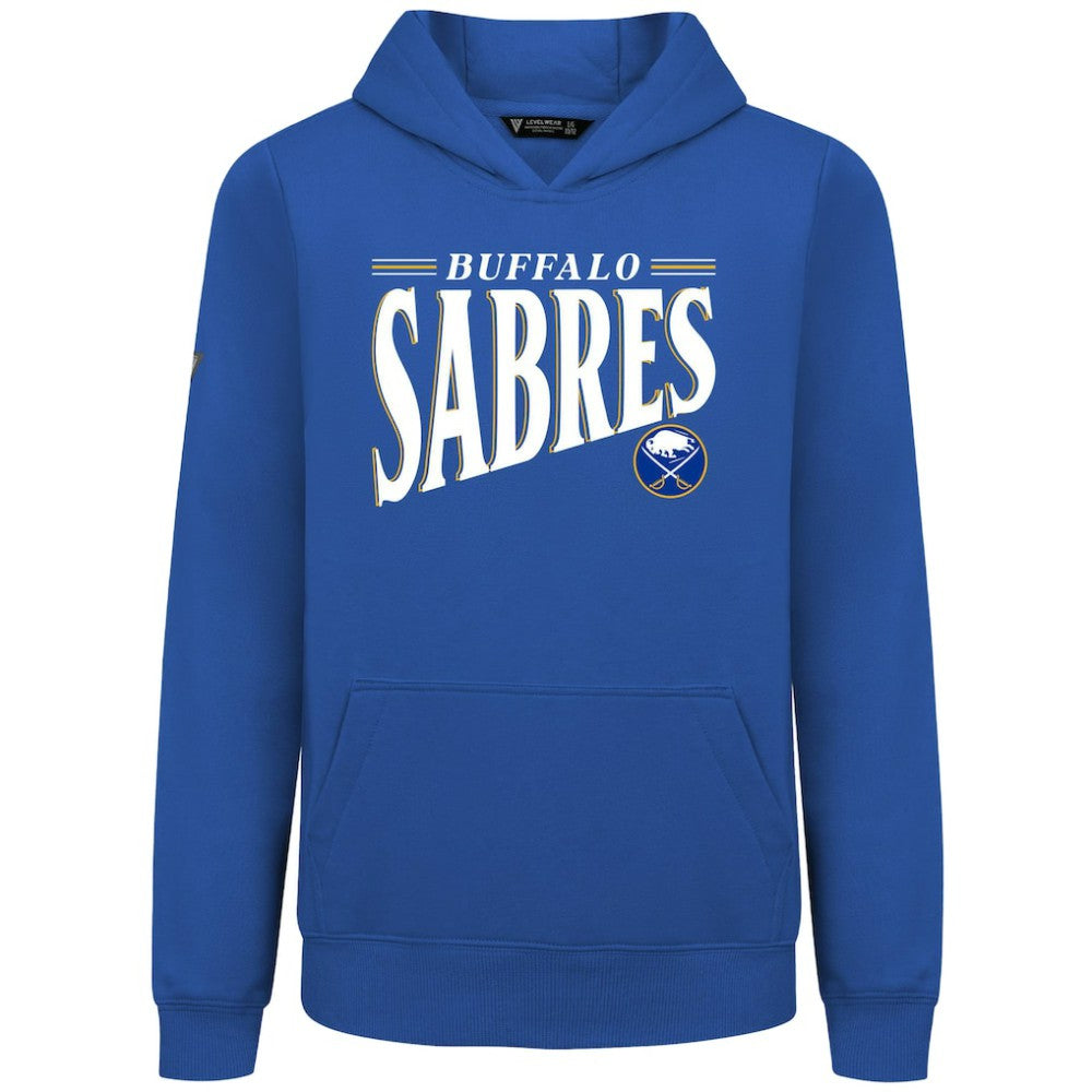 NHL Royal Buffalo Sabres Levelwear Youth Jr Podium Tally Pullover Hoodie