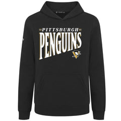 NHL Black Pittsburgh Penguins Levelwear Youth Jr Podium Tally Pullover Hoodie