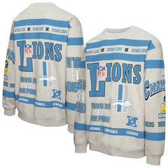 All Over Print Vintage Fleece Crewneck Sweatshirt - Detroit Lions