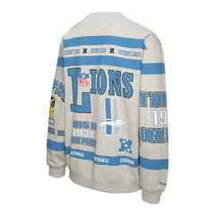 All Over Print Vintage Fleece Crewneck Sweatshirt - Detroit Lions