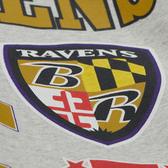 All Over Print Vintage Fleece Crewneck Sweatshirt - Baltimore Ravens