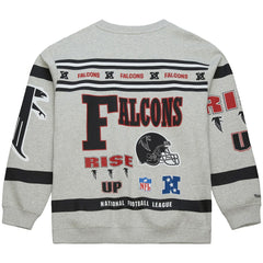 All Over Print Vintage Fleece Crewneck Sweatshirt - Atlanta Falcons