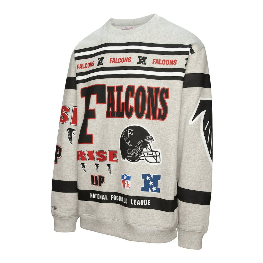 All Over Print Vintage Fleece Crewneck Sweatshirt - Atlanta Falcons