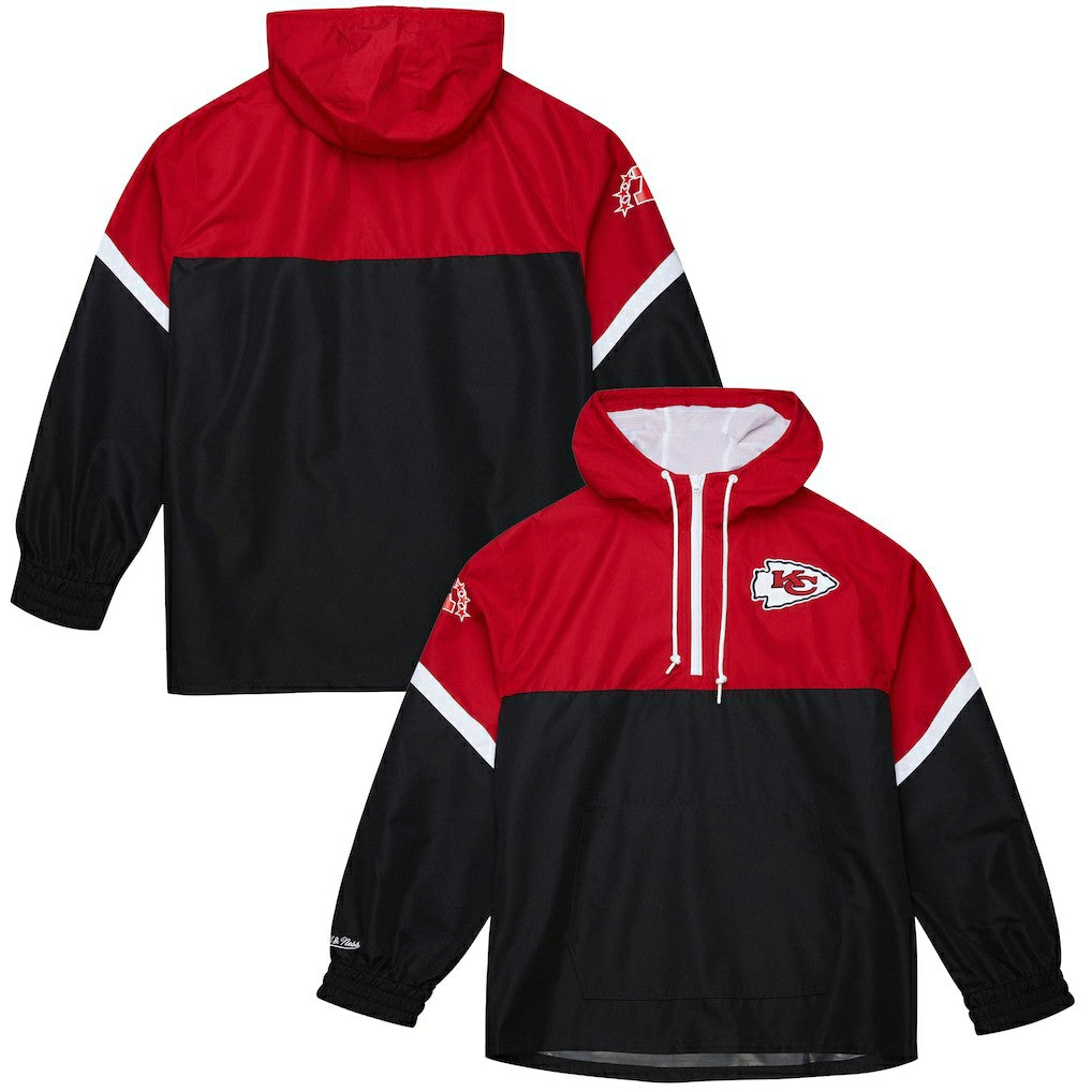 Tie Breaker Vintage Logo Lightweight Anorak Half-Zip Windbreaker - Kansas City Chiefs